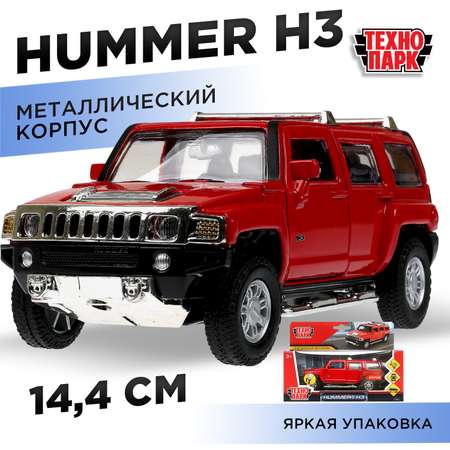 Автомобиль Технопарк Hummer H3 красный