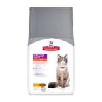 Корм сухой для кошек HILLS 1,5кг Science Plan Sensitive Stomach/Skin с курицей для кожи и пищеварения