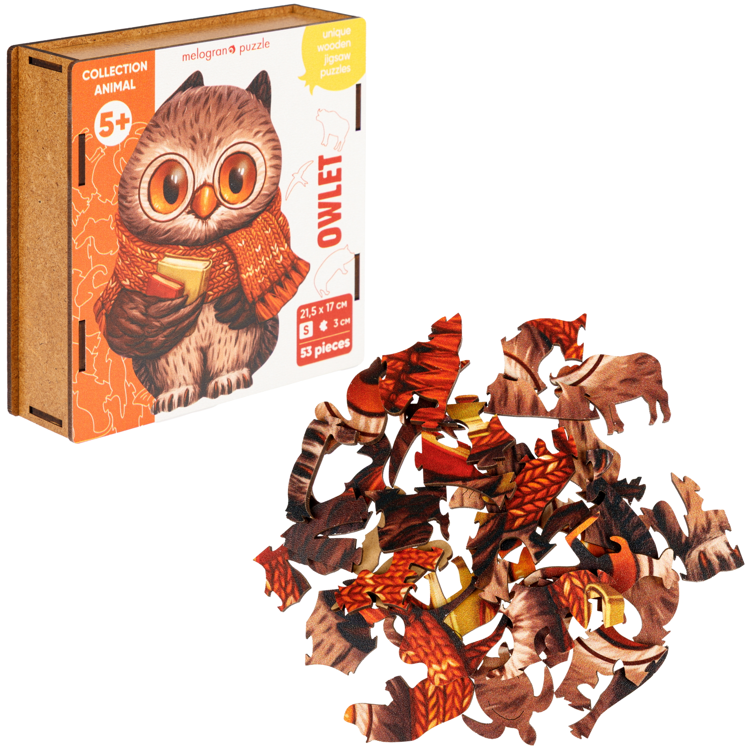 Пазл Melograno puzzle деревянный - фото 2