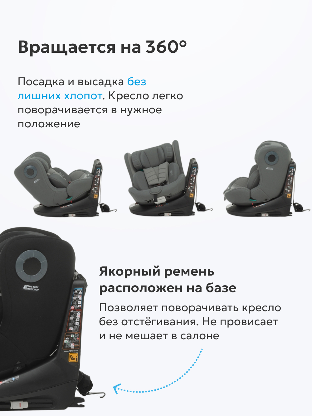 Автокресло Foppapedretti 362 Quick Isofix 0+/1/2/3 (0-36 кг) черный - фото 2