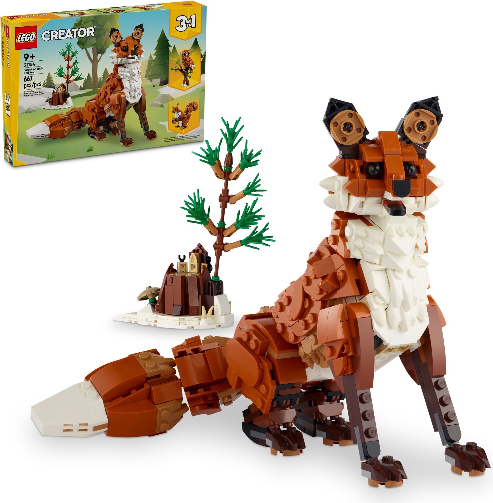 Изображение товара Конструктор LEGO Creator Рыжая Лиса 3 в 1 набор для детей 9 лет и старше Изображение товара Конструктор LEGO Creator Рыжая Лиса 3 в 1 набор для детей 9 лет и старше