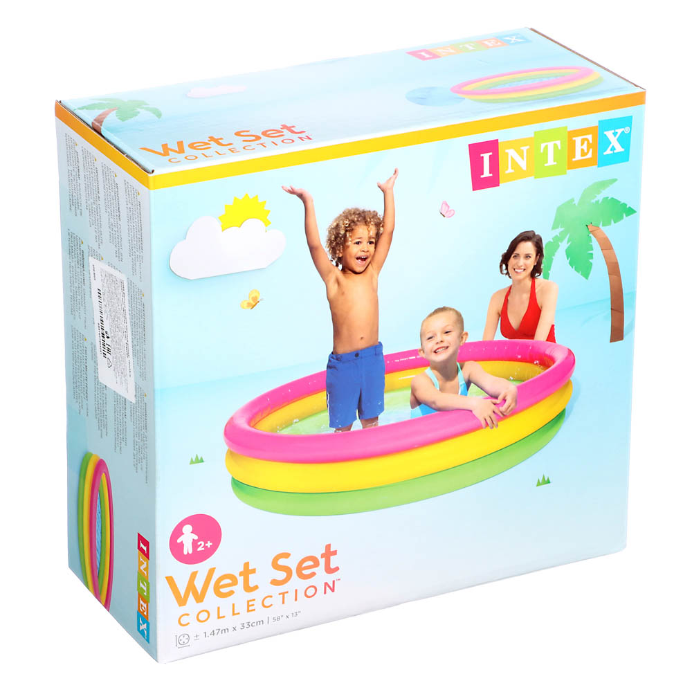Бассейн Intex 147x33см с надувным дном - фото 4
