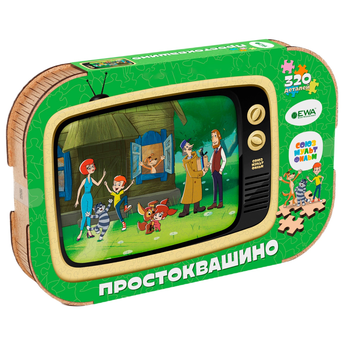 Пазл Eco Wood Art Простоквашино 40x29 см деревянный - фото 6