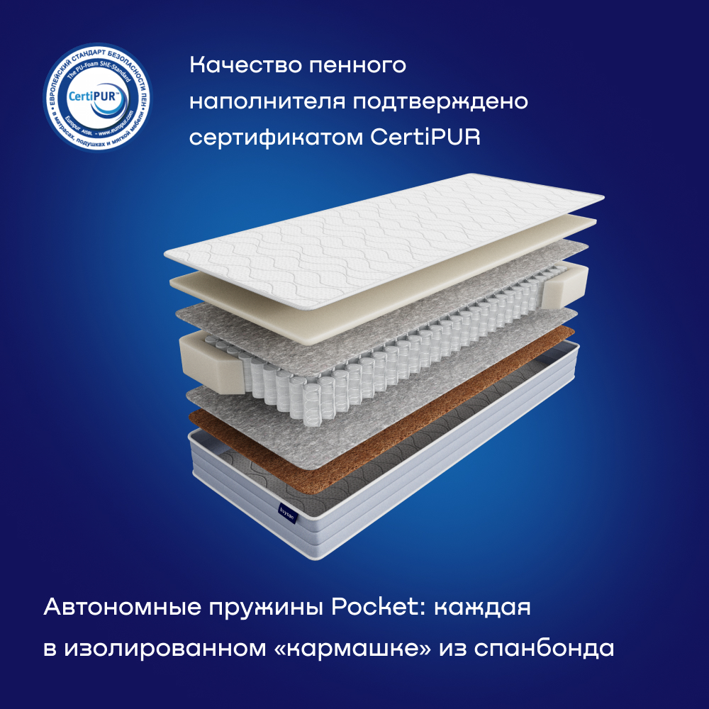 Матрас buyson BuyDouble 200х80 - фото 5