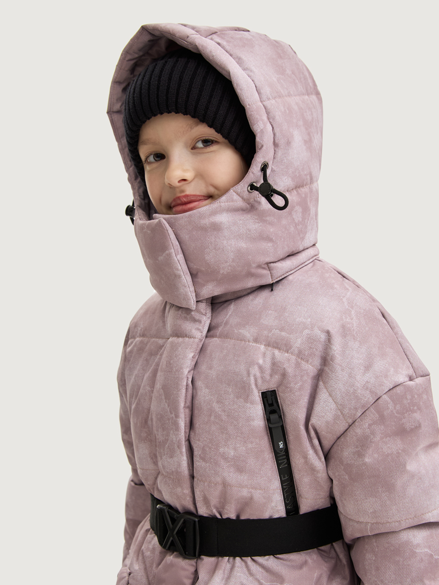 Пальто NIKASTYLE 6з7625 пудра - фото 5