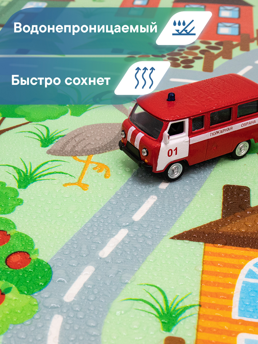 Коврик-пазл VILINA Город с животными 120 x 180 см - фото 4