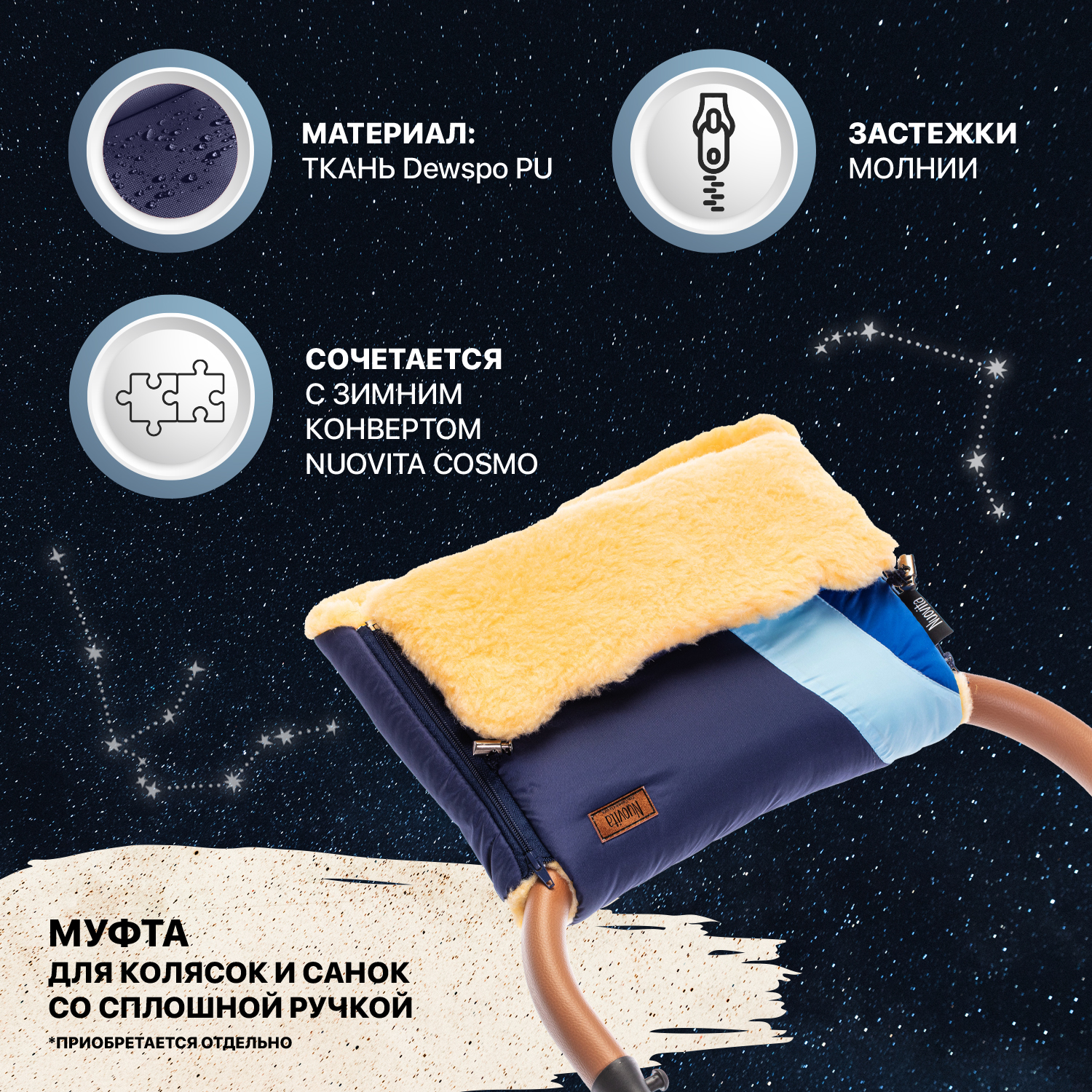 Конверт в коляску Nuovita Cosmo Pesco - фото 9
