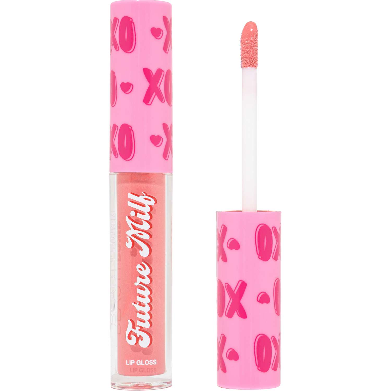 Блеск для губ Beauty Bomb тон 02 бежевый с блестками - фото 1