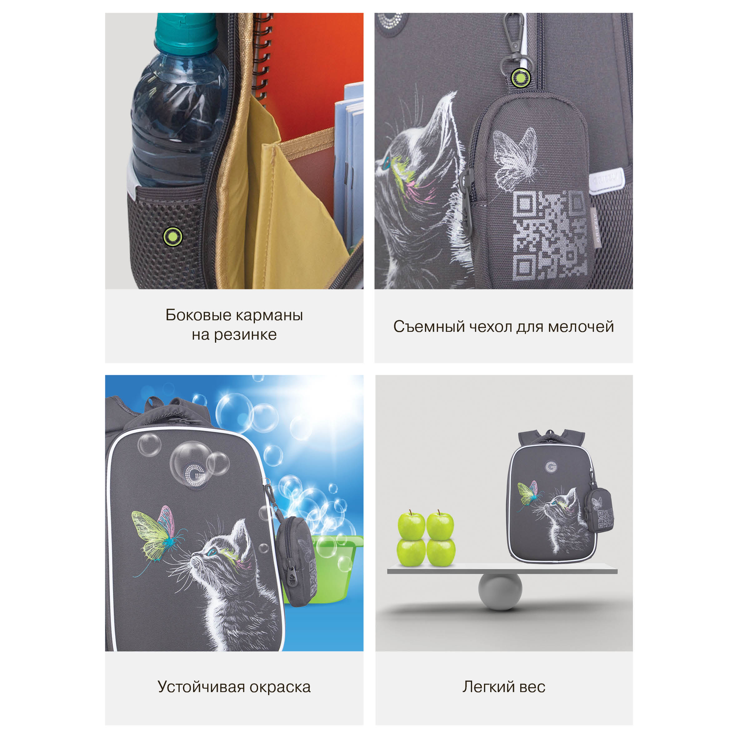 Ранец Grizzly Для девочки - фото 17