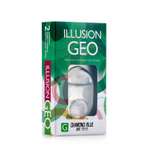 Контактные линзы ILLUSION diamond blue на 1 месяц -3.00/8.6 2 шт