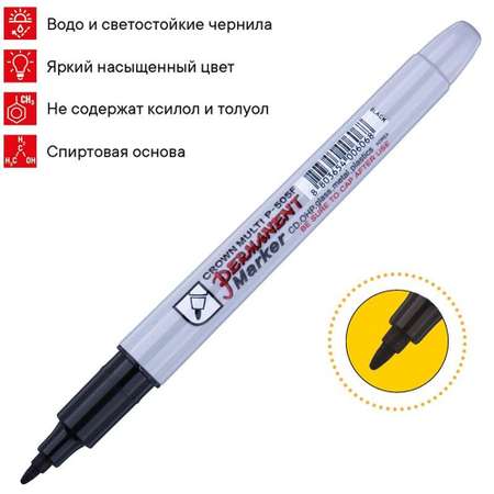 Маркеры CROWN перманентные 5 цв.