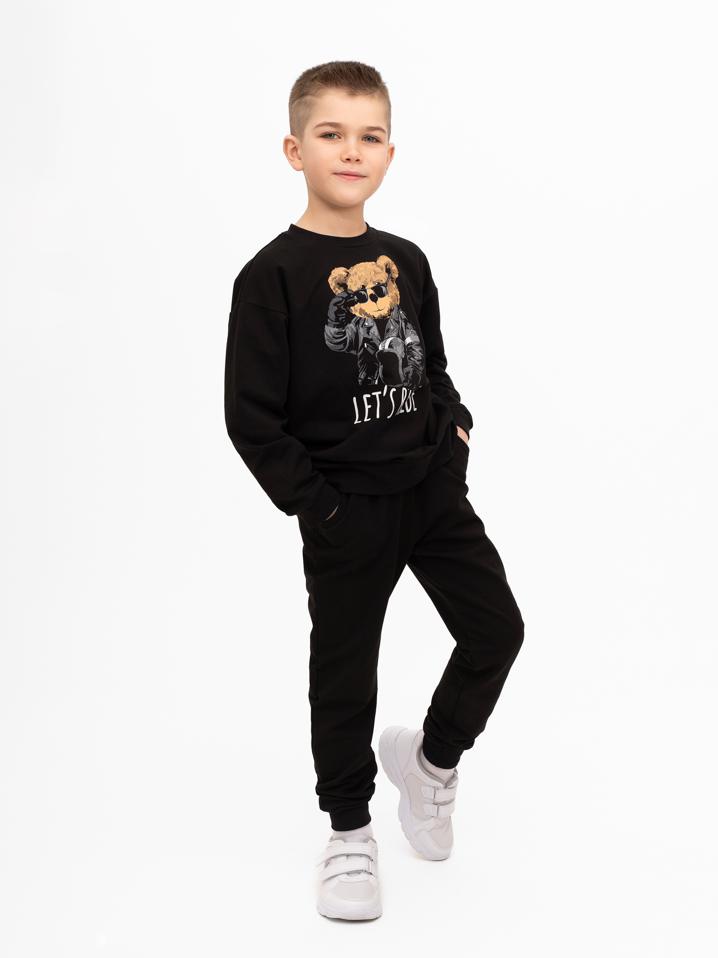 Костюм Утенок 7045г черный тедди байкер - фото 37