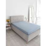 Простыня Селтекс серо-голубой 120 x 200 см на резинке