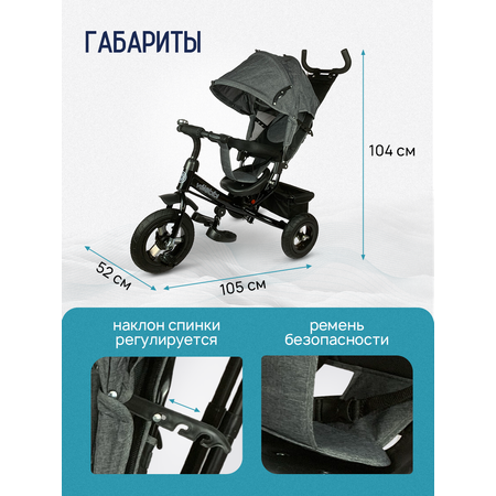 Трехколесный велосипед Velobibi 10 дюймов