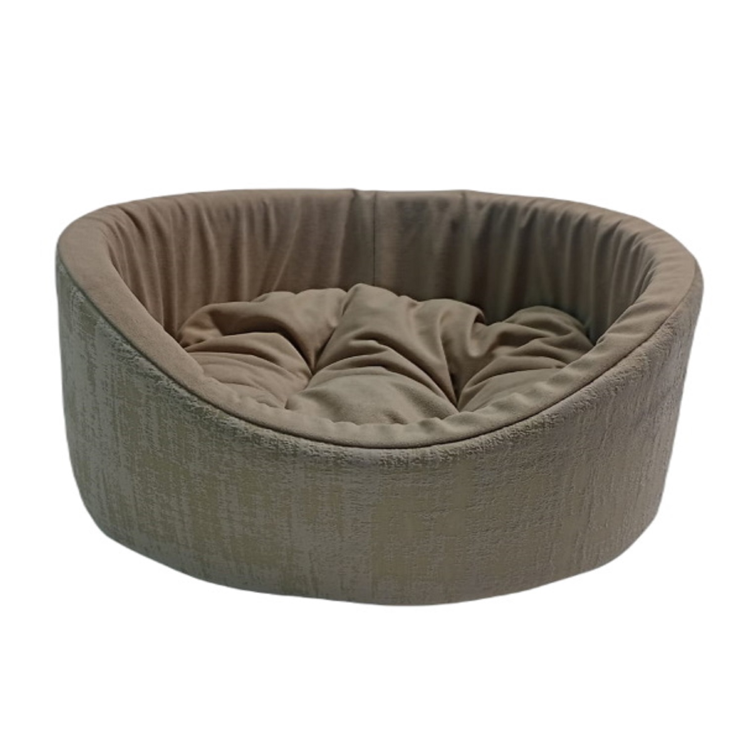 Лежанка для животных Homepet Indigo mocco 43*38*15см Коричнево-золотистый - фото 1