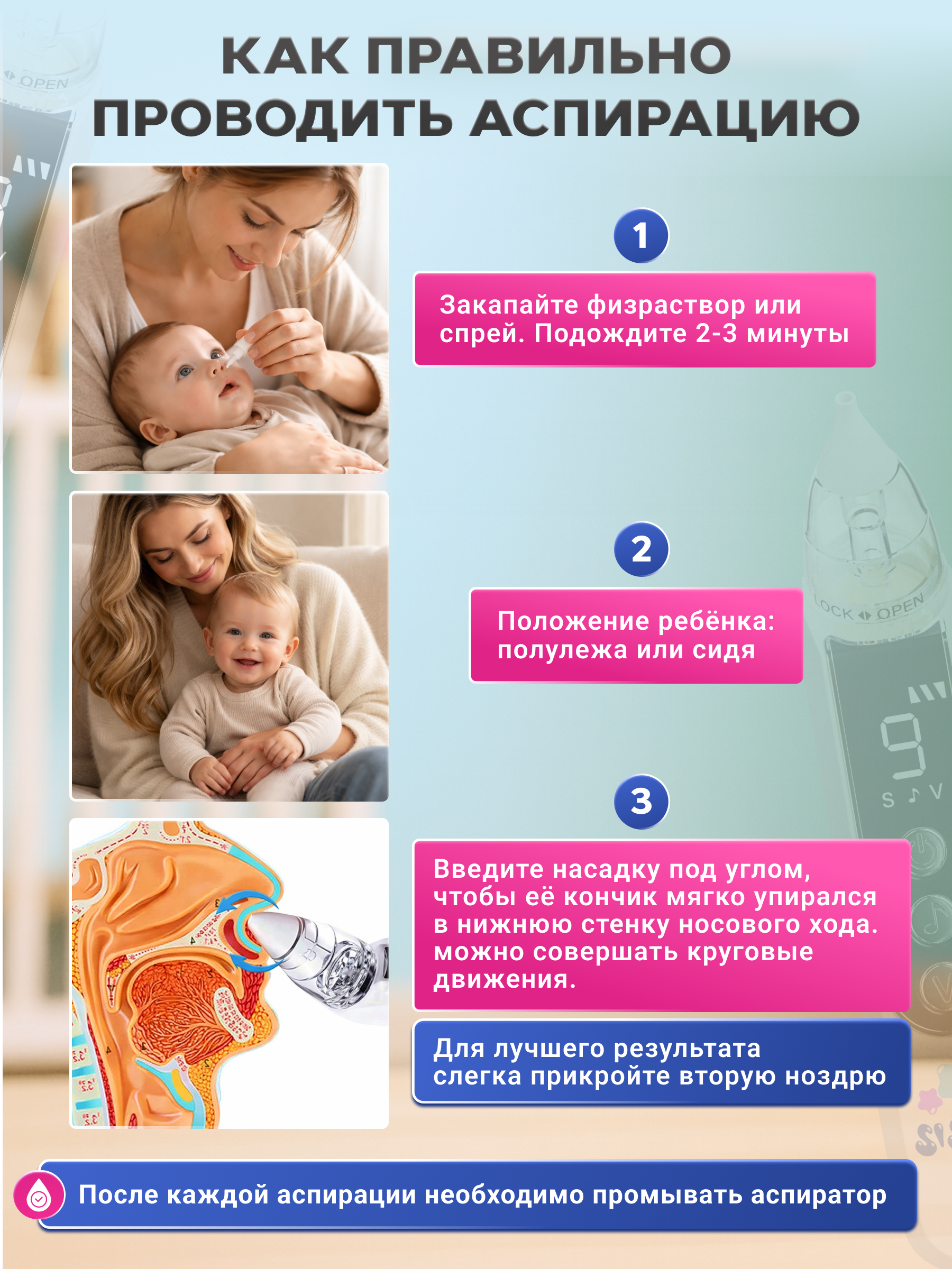 Электронный аспиратор SISBRO Aspiria - фото 2