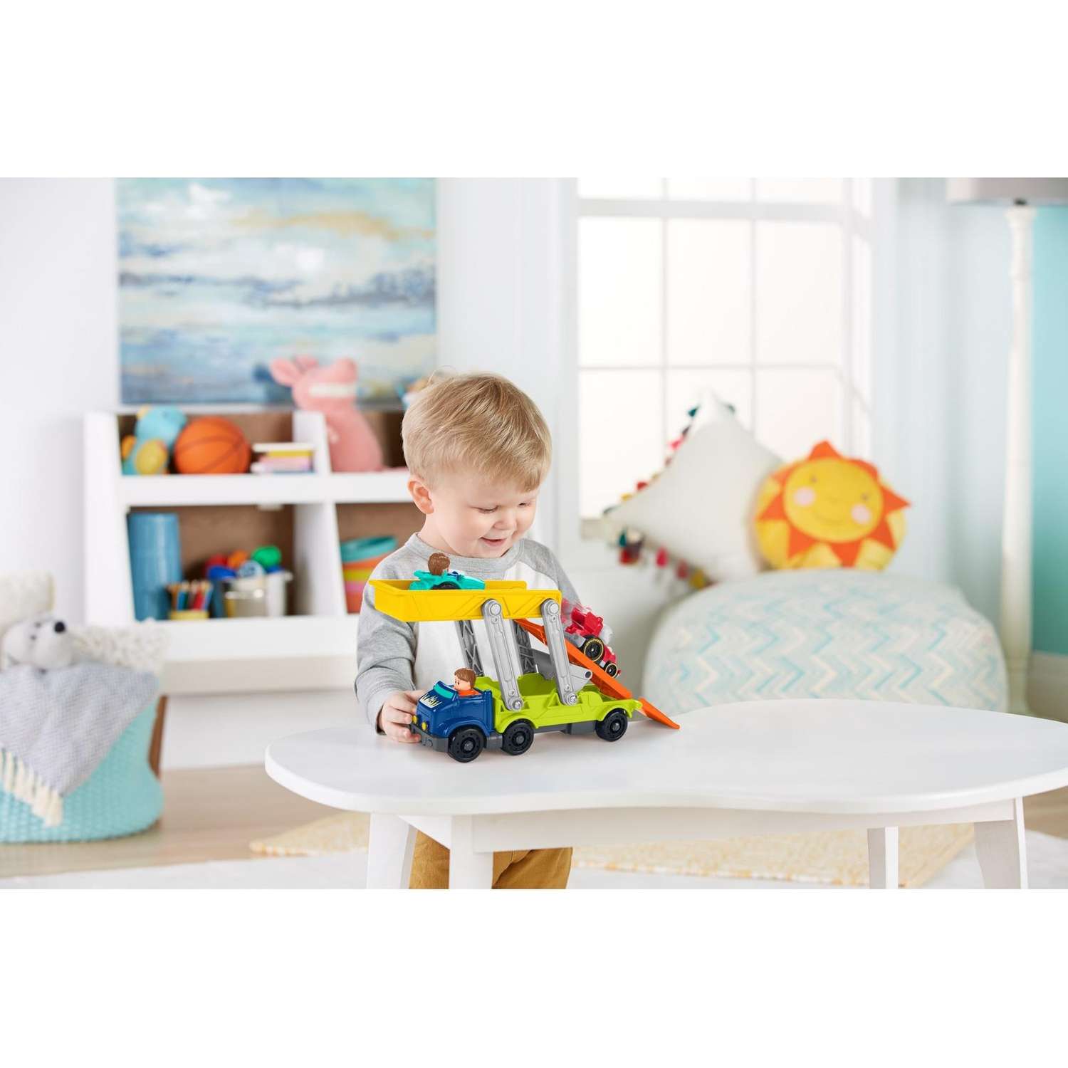Грузовик Fisher Price Little People Спуск с рампы - фото 13
