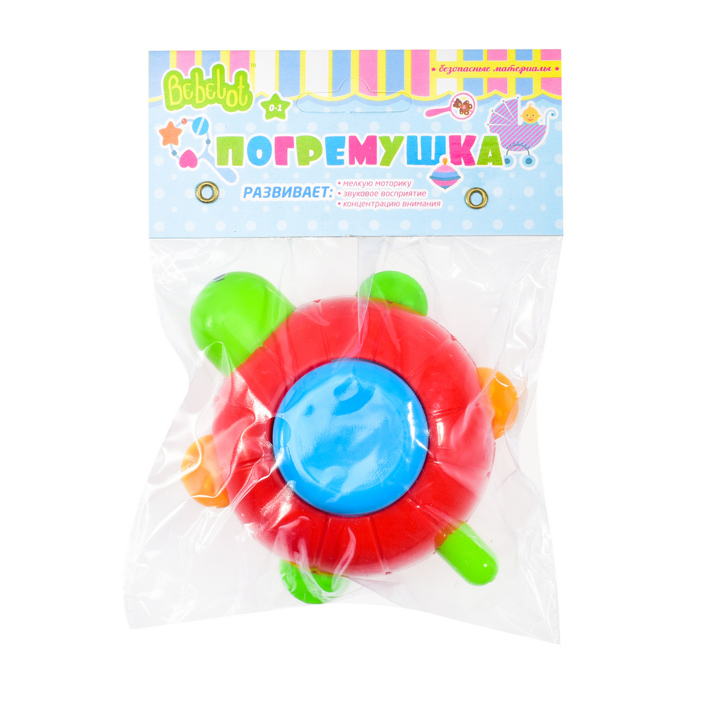 Игрушка Bebelot погремушка Смешная черепашка - фото 2