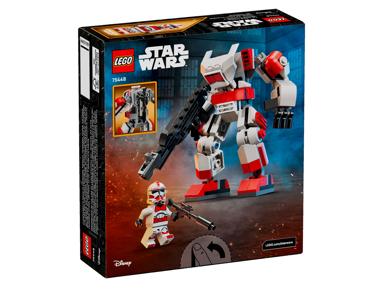 Конструктор LEGO Star Wars Робот клона-штурмовика 75448 151 дет. - фото 6