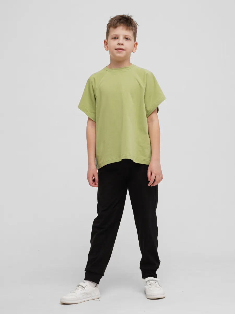 Брюки 2 шт Супер Пупс 2пр/штаны/черный/серый меланж - фото 6