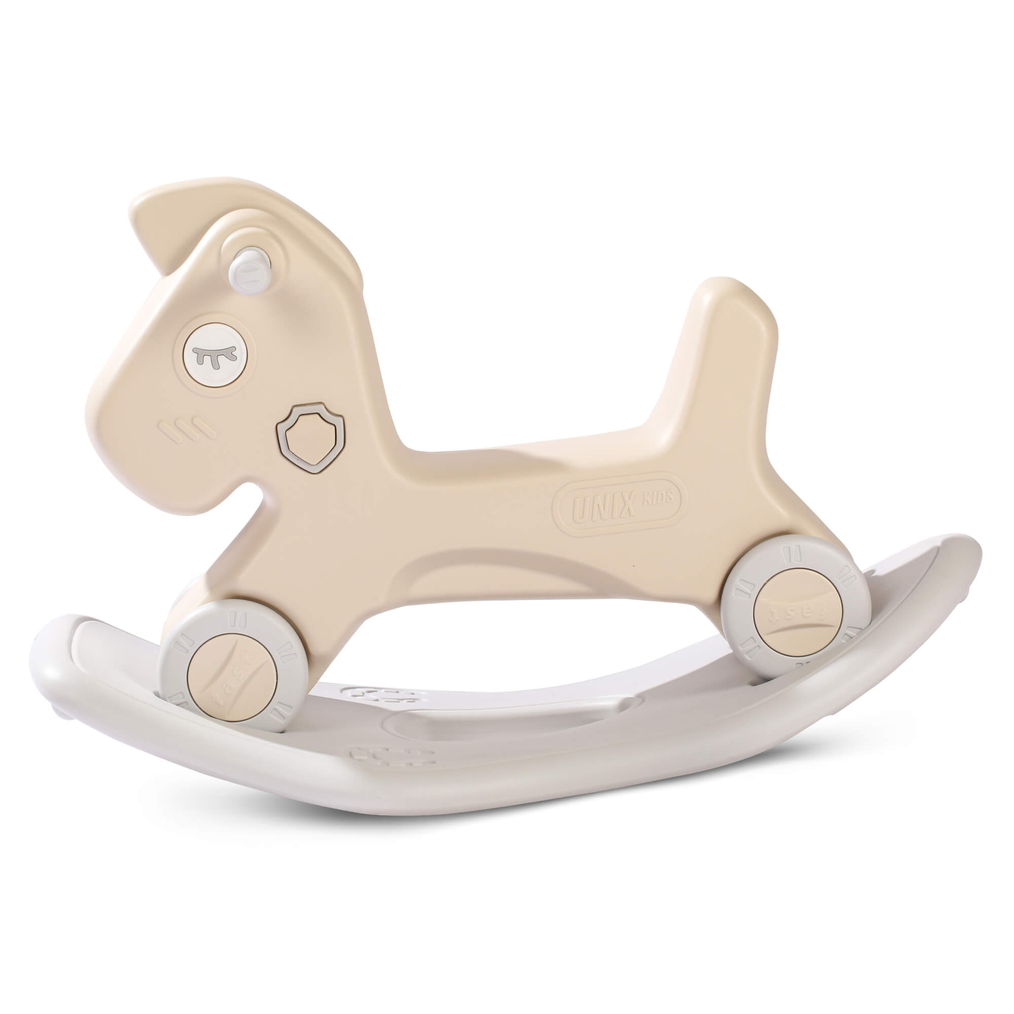 Качалка UNIX Kids Лошадка бежевый - фото 10