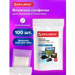 Моющее средство Brauberg для экранов 100 шт.