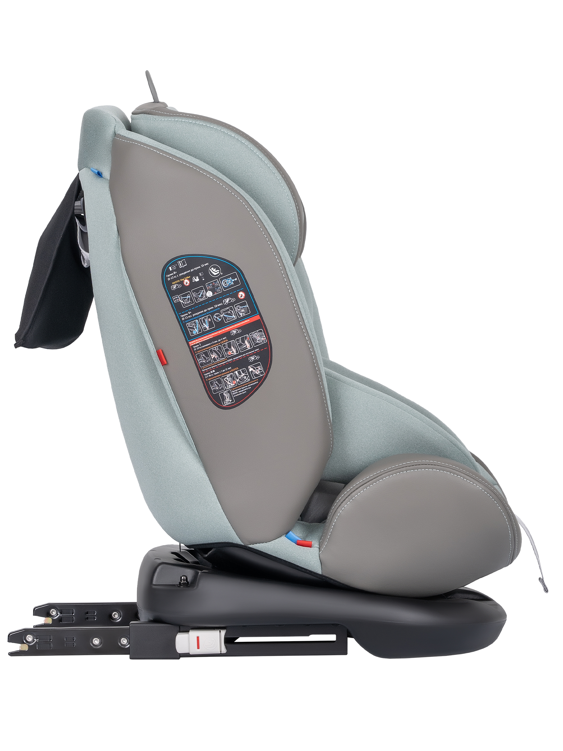 Автокресло Indigo Aero, шалфей Isofix 0+/1/2/3 (0-36 кг) - фото 8