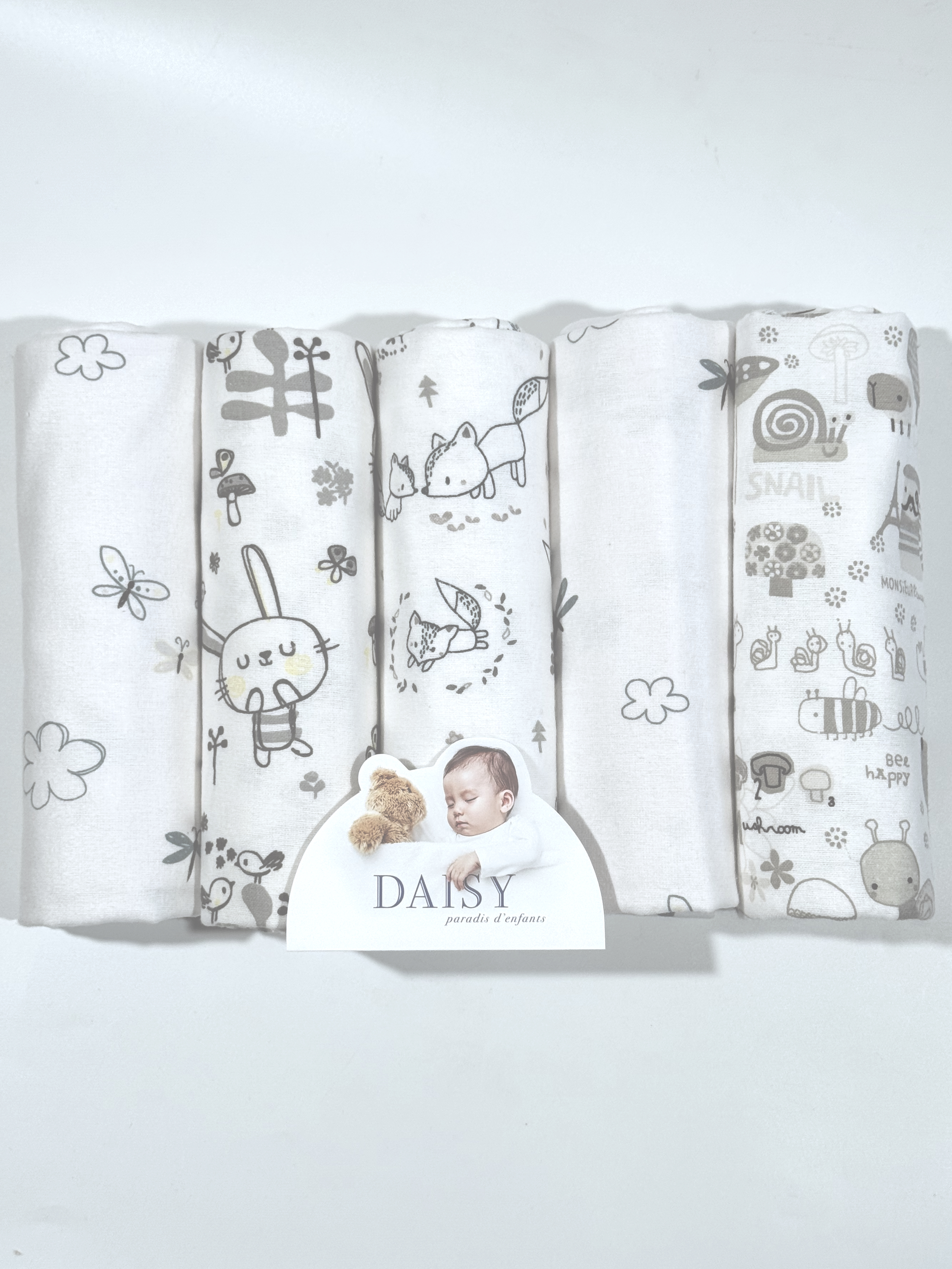 Пелёнка Daisy фланель 90х120 см 5 шт. - фото 4