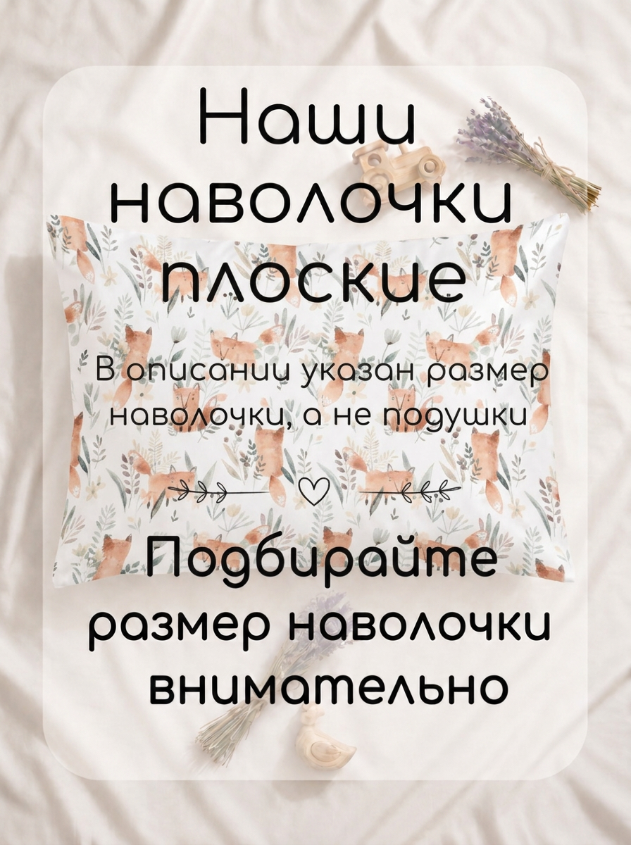 Наволочка Мягкий Кролик Лисички 40 x 60 см 1 шт. - фото 4