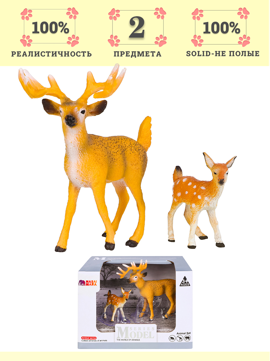 Игровой набор Masai Mara Семья оленей - фото 10