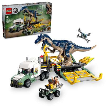 Конструктор LEGO Jurassic World Транспортный грузовик Аллозавр блочный