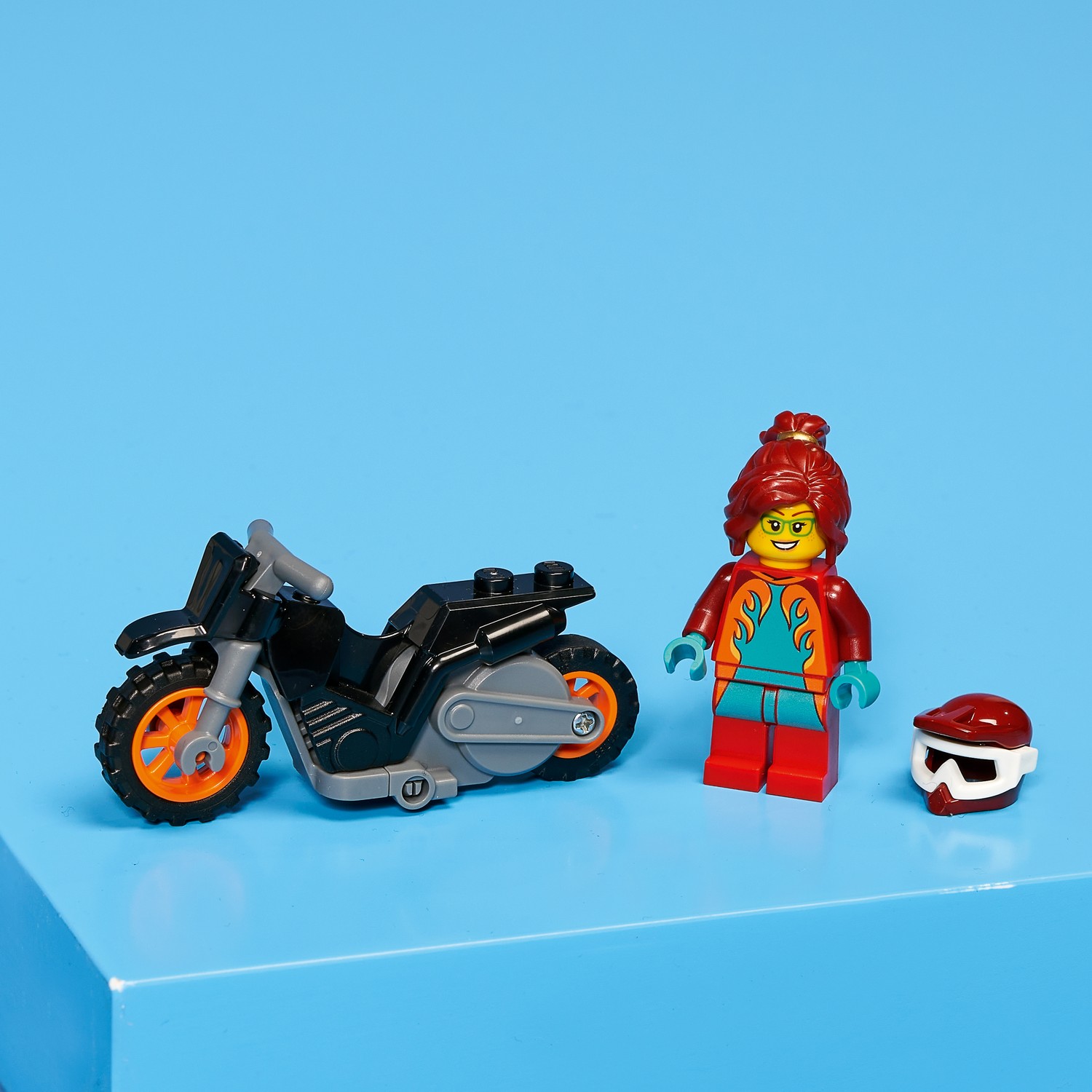 Конструктор LEGO City Огненный трюковый мотоцикл 11 дет. - фото 7
