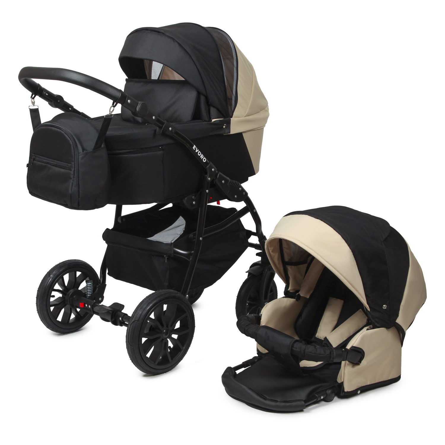 Коляска 2в1 Marimex бежевый - фото 2