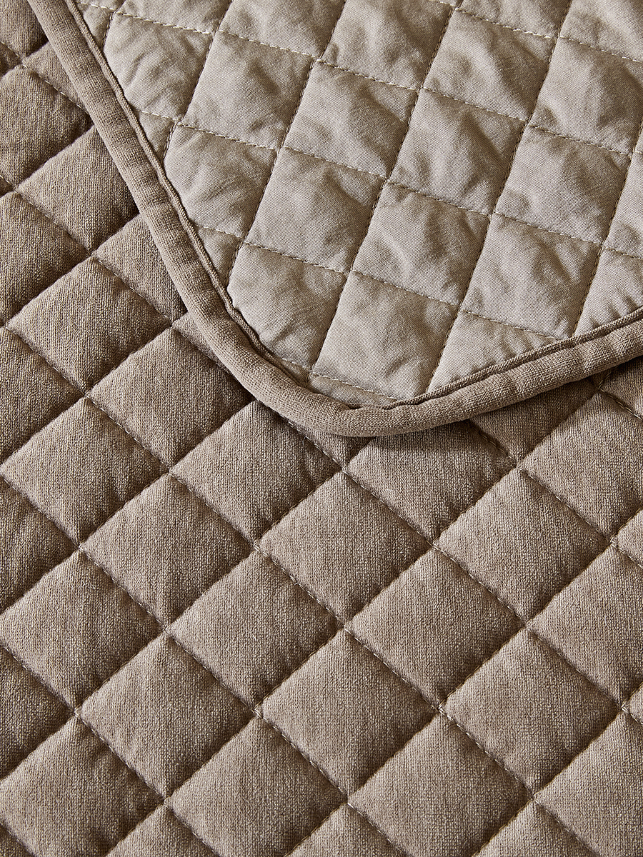 Покрывало Theodora вельвет мокко 180 x 220 см - фото 6