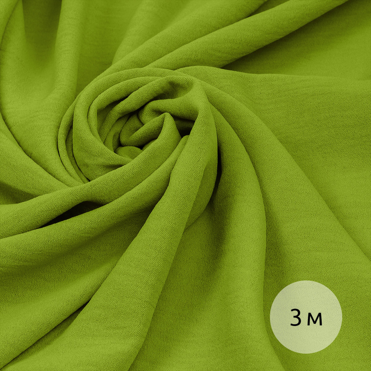 Ткань TBY Лен искусственный Манго светло-оливка уп.3м - фото 1