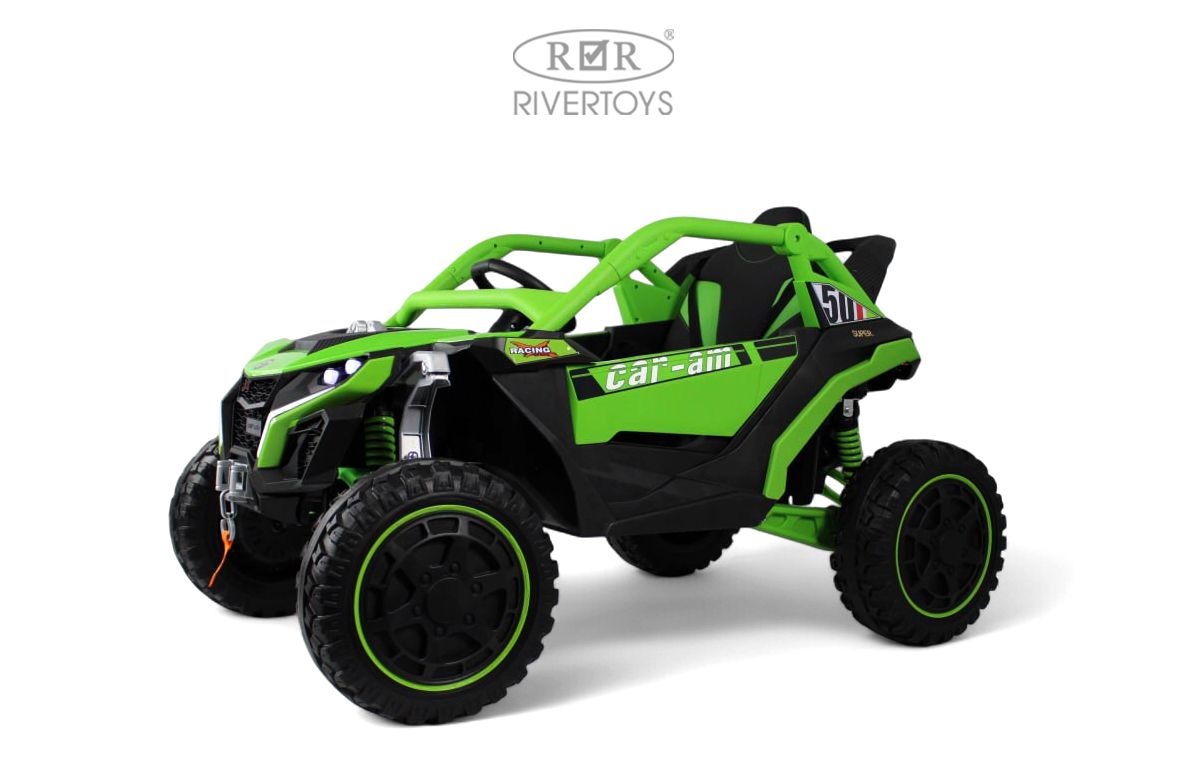 Электромобиль RIVERTOYS Z707ZZ-GREEN С пультом ДУ - фото 1