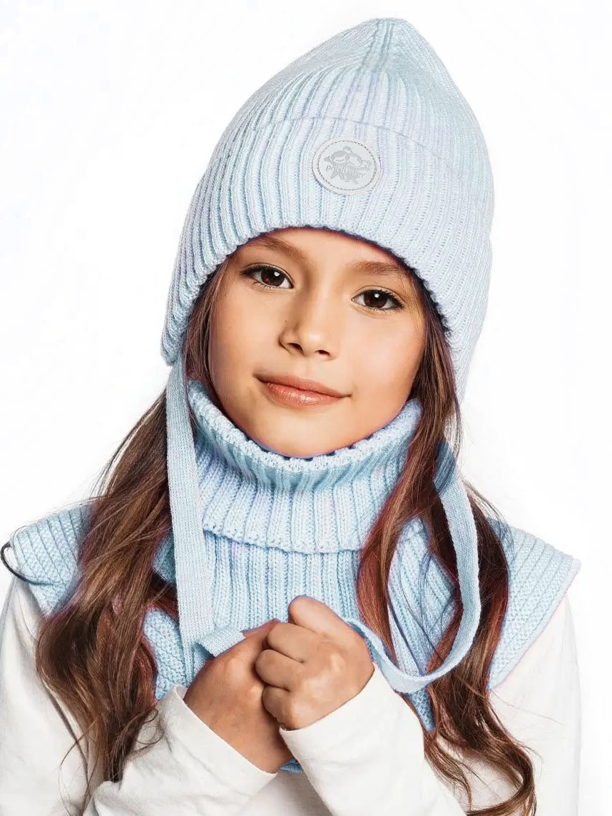 Шапка и снуд ПриКиндер U-W_231241 Цвет: Голубой - фото 1