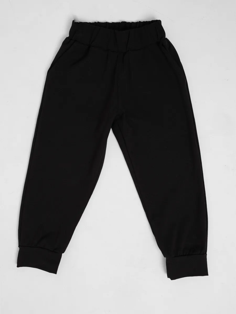 Брюки 2 шт Супер Пупс 2пр/штаны/черный/серый меланж - фото 23