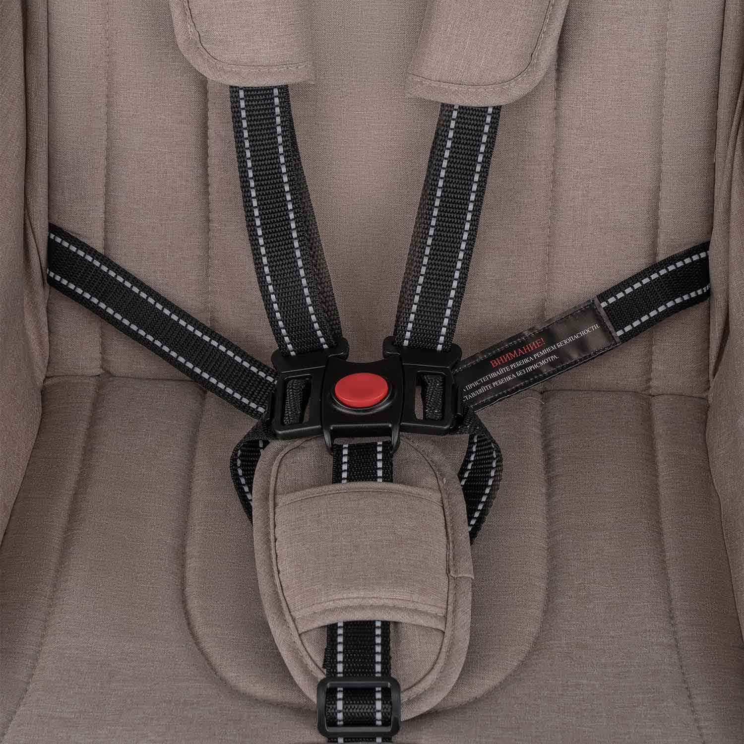 Коляска прогулочная Indigo Trip для путешествий бежевый - фото 20