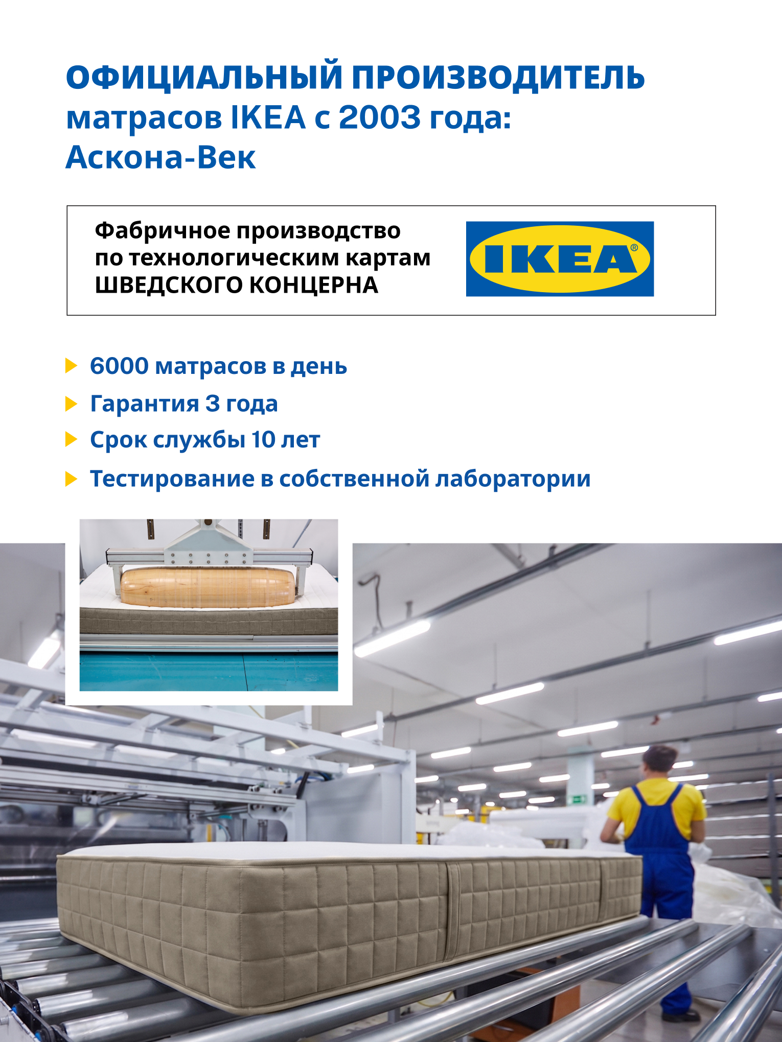 Матрас IKEA Харейд независимые пружины 90х200 - фото 15