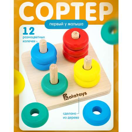 Игрушка Alatoys сортер Счёты Монтессори