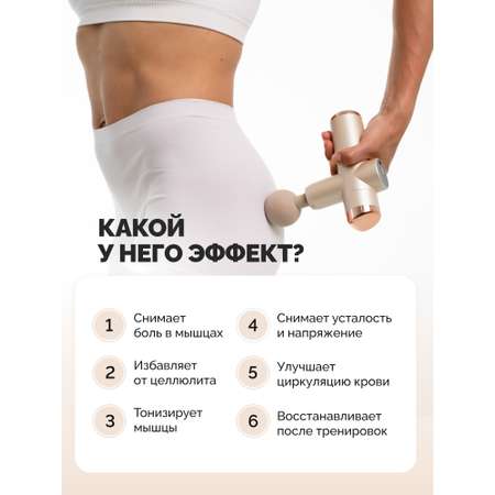 Массажный пистолет беспроводной GESS Mini Revolver