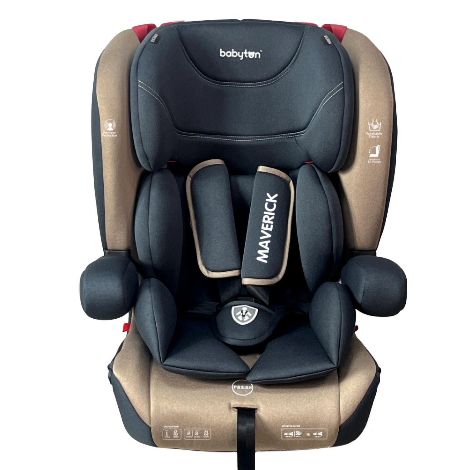 Автокресло Babyton Maverick Beige Isofix 1/2/3 (9-36 кг) - фото 21