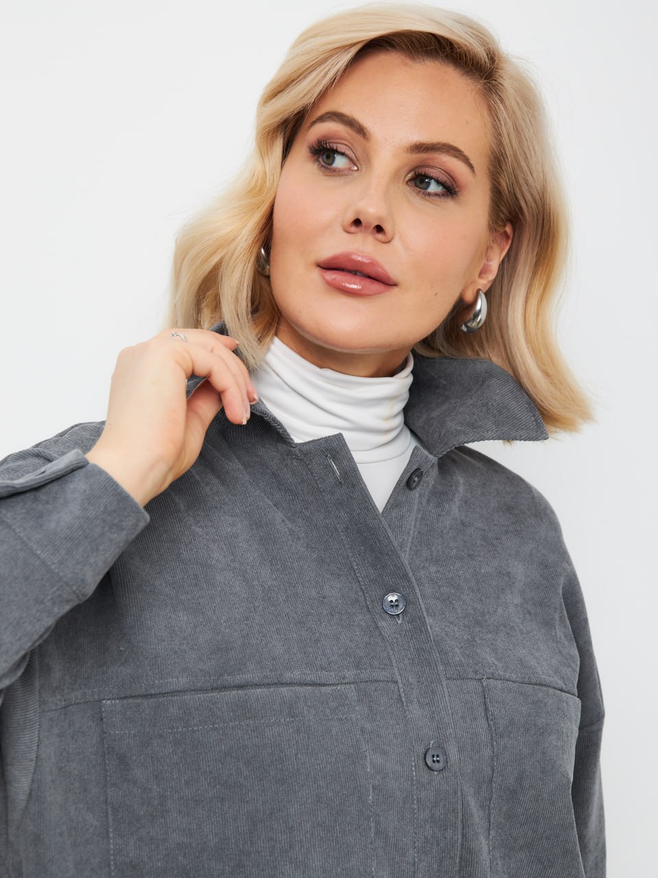 Рубашка МАМИРА РубСерВелв710_46_М - фото 13