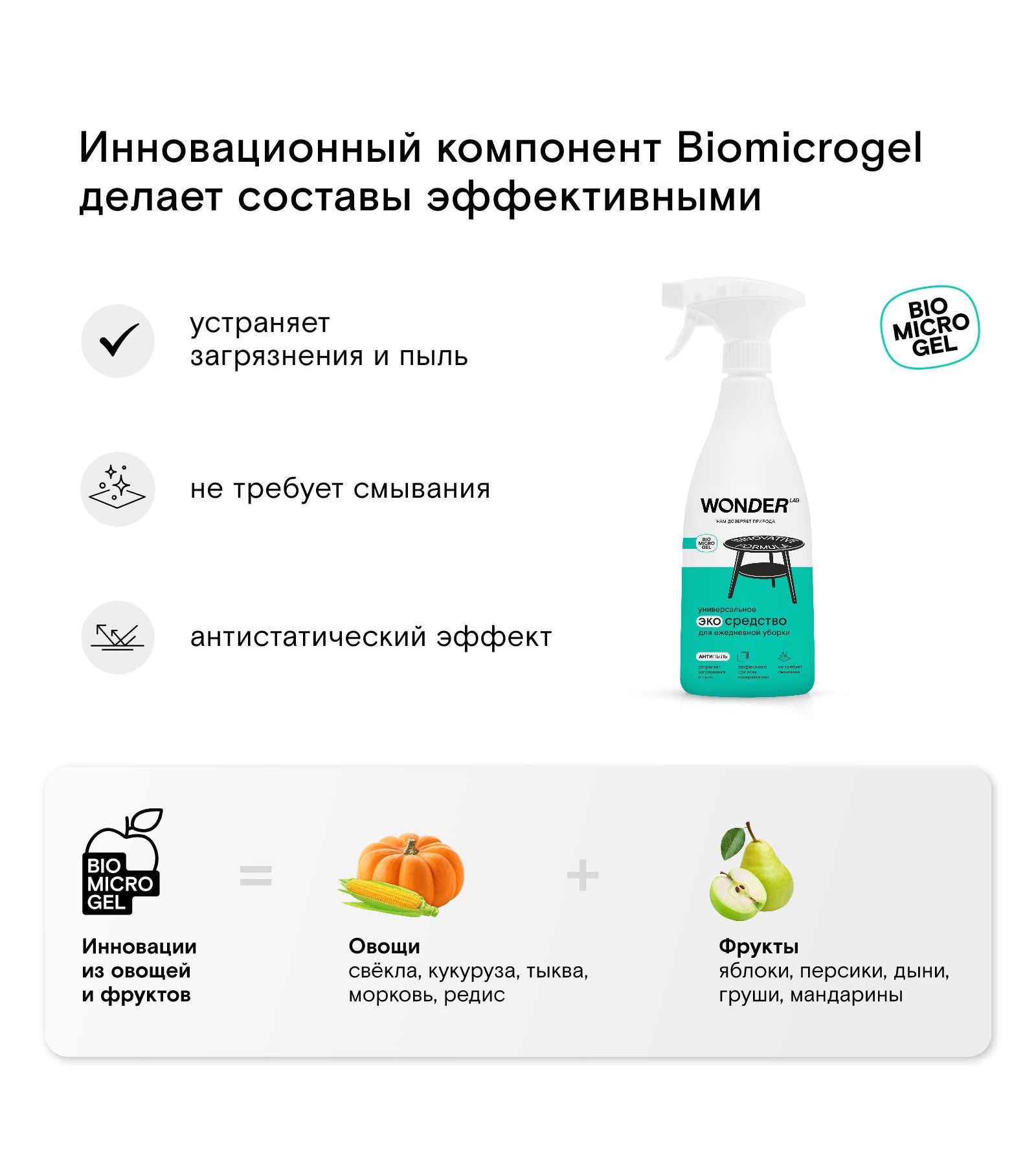 Моющее средство WONDER Lab 550 мл - фото 10