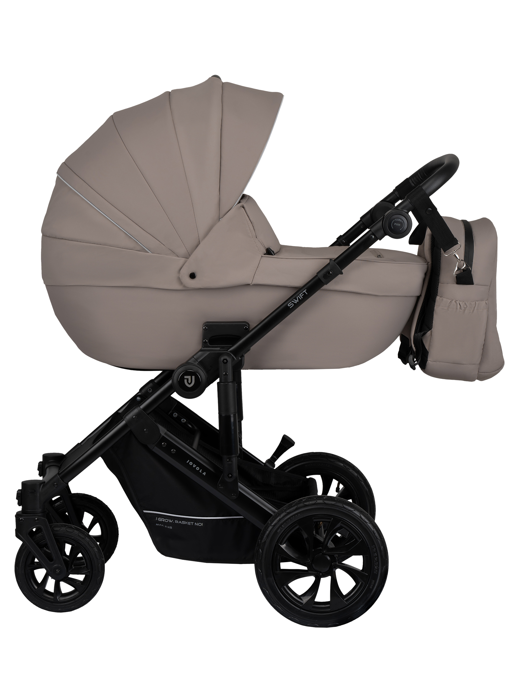 Коляска 3в1 JOVOLA Swift Plus бежевый - фото 2
