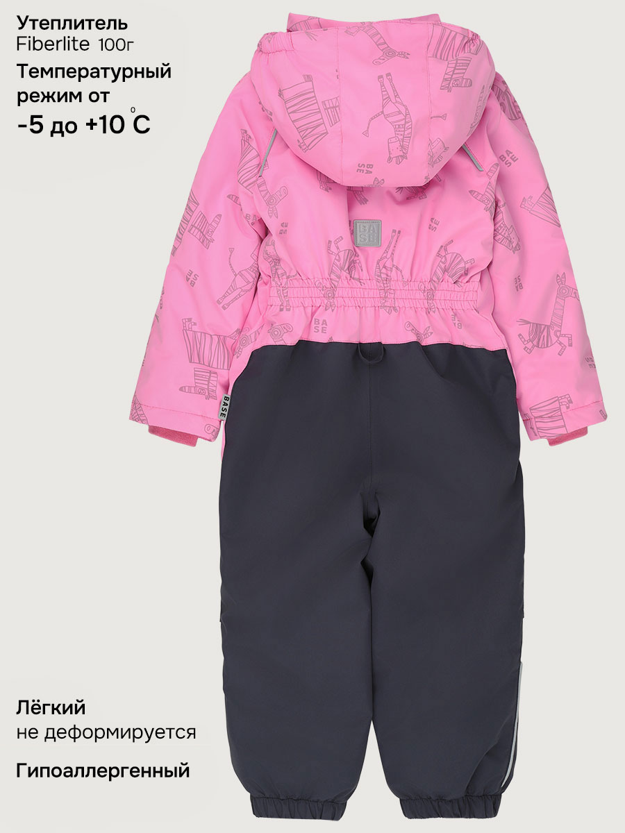 Комбинезон BASE by NIKASTYLE б8м10426 розовый/графит - фото 5