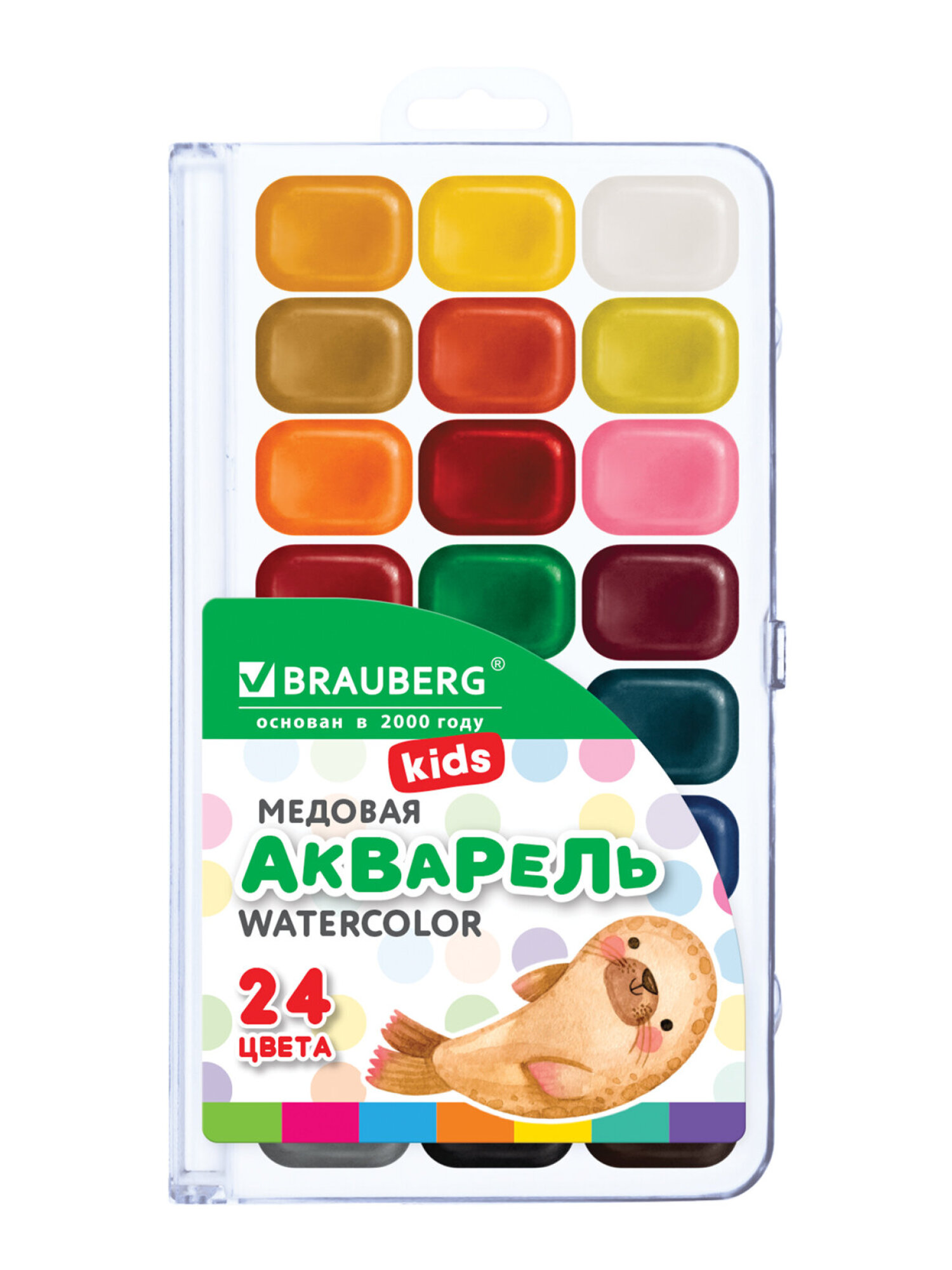 Краски акварель Brauberg 24 цв. - фото 2
