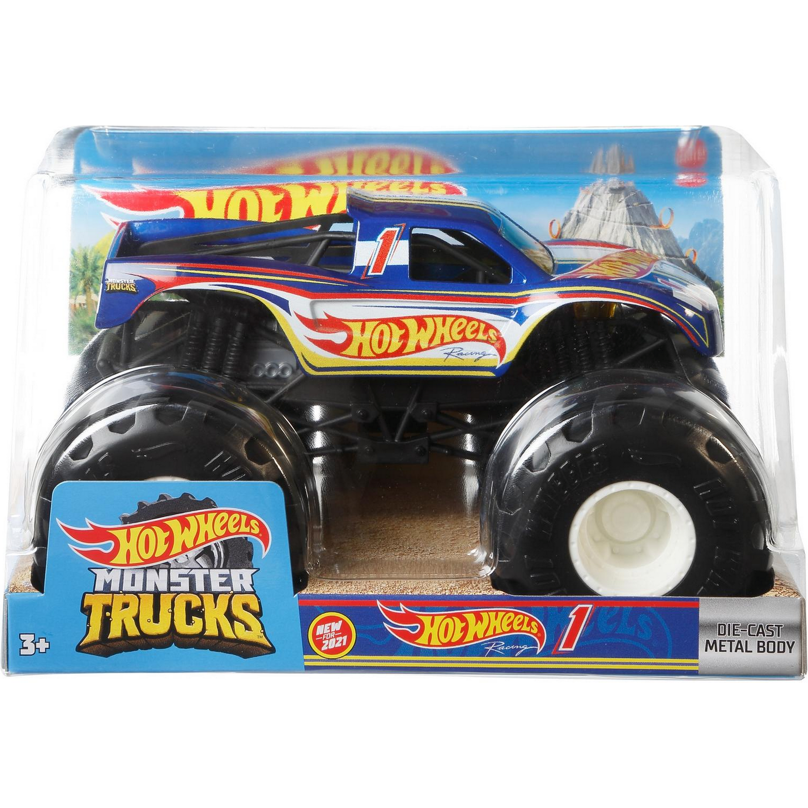 Автомобиль Hot Wheels Monster Tracks 1:24 FYJ83/GTJ36 - фото 2