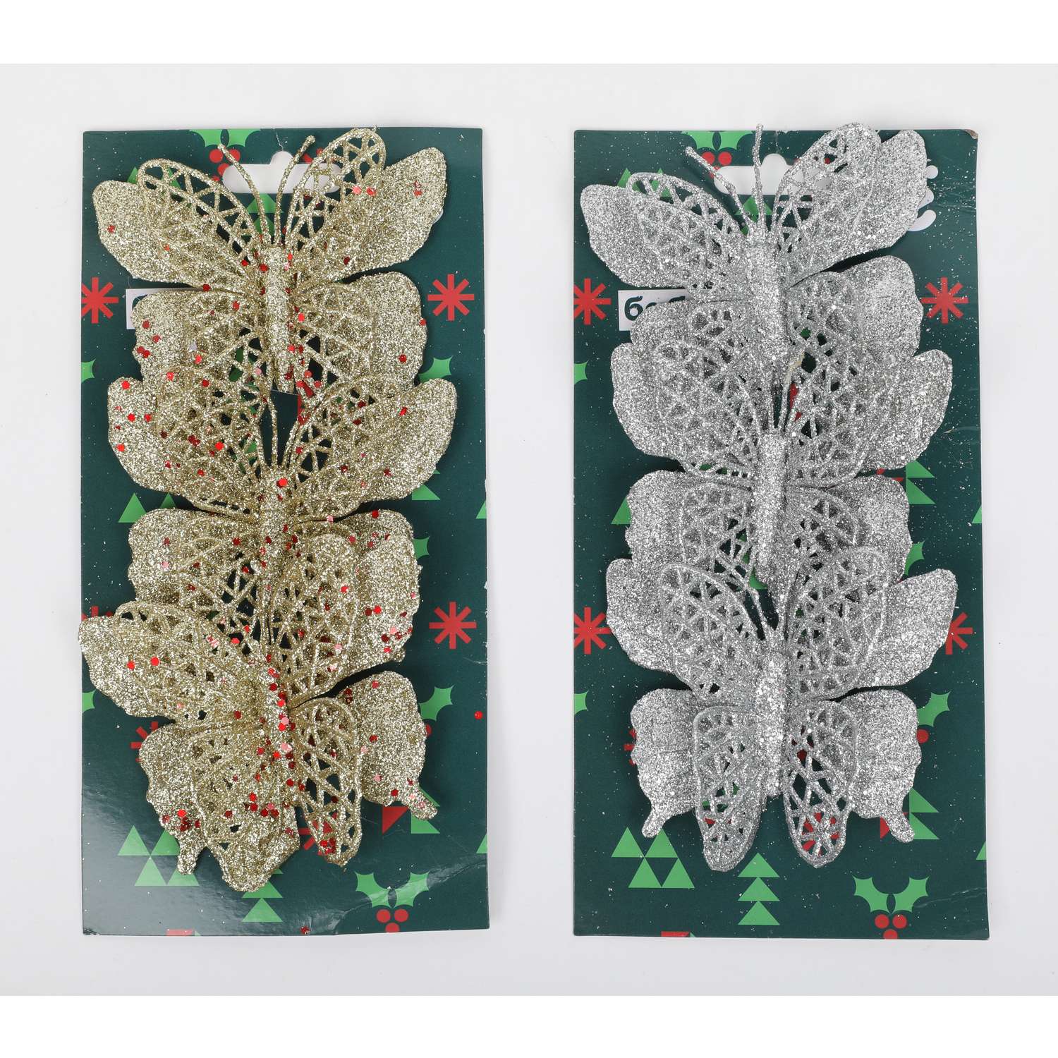 Набор бабочек декоративных ё 3шт в ассортименте - фото 1